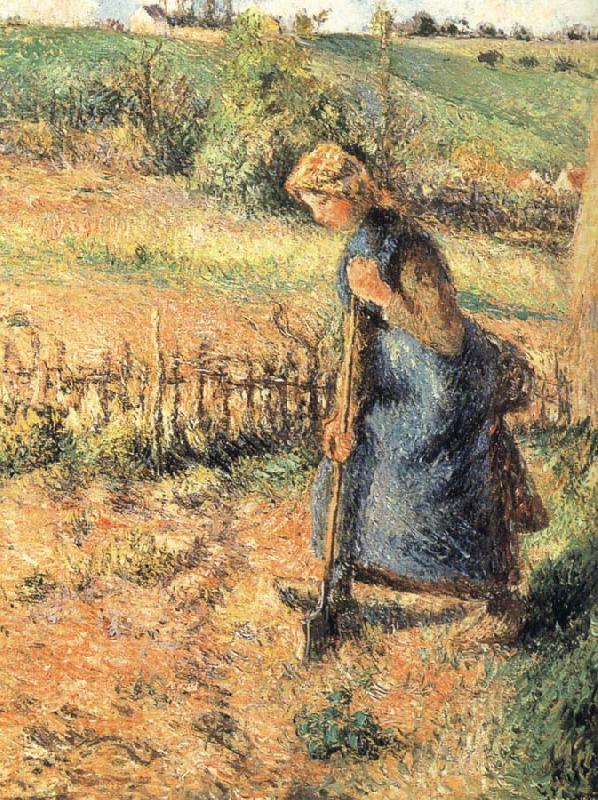 The collection of hay farmer, Camille Pissarro